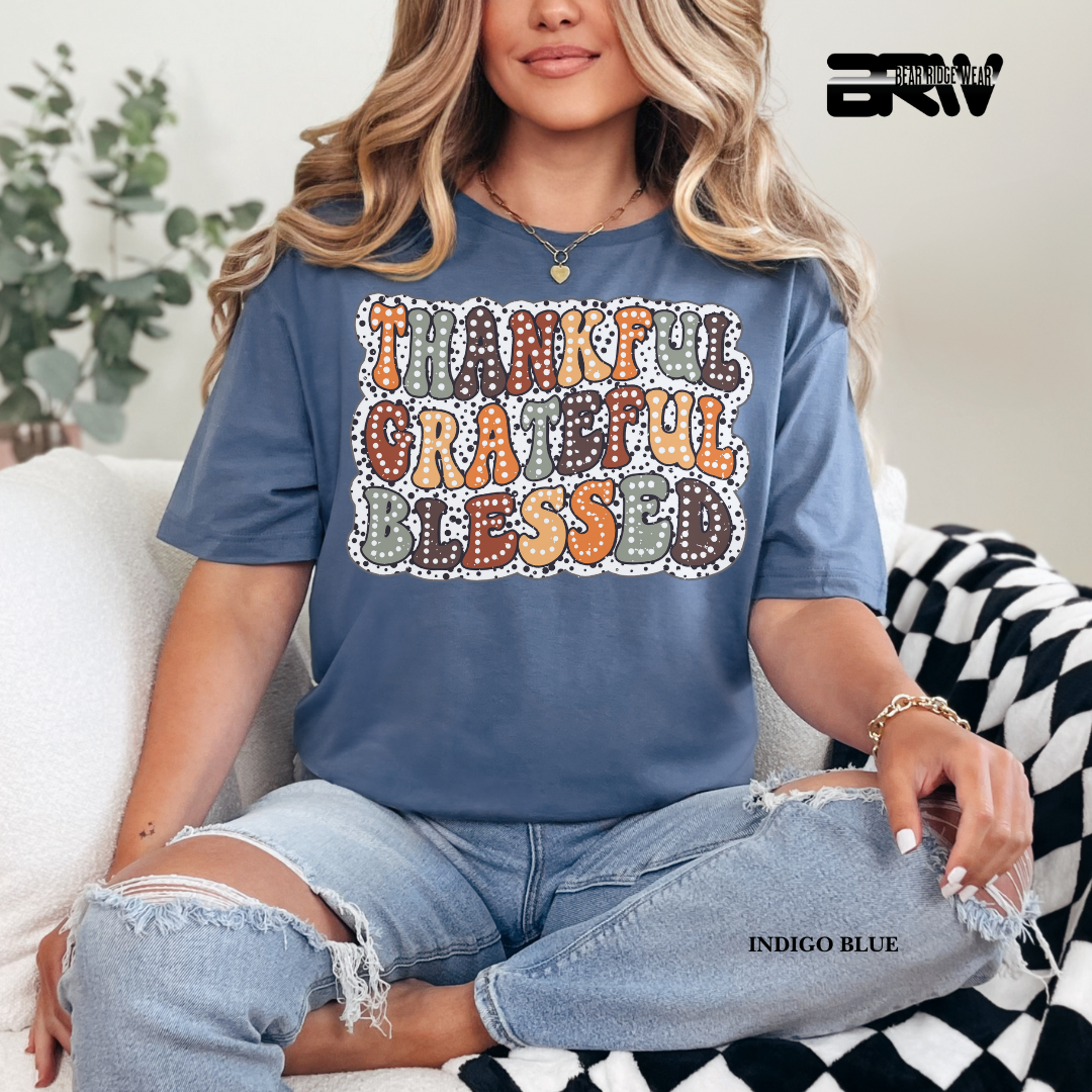 'Thankful Grateful Blessed' Fall Tee 3
