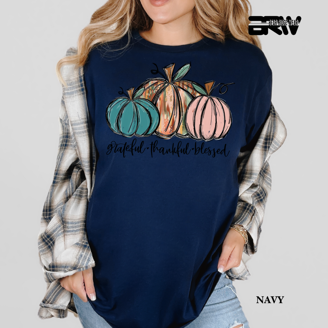 'Grateful Thankful Blessed' Fall Tee 3