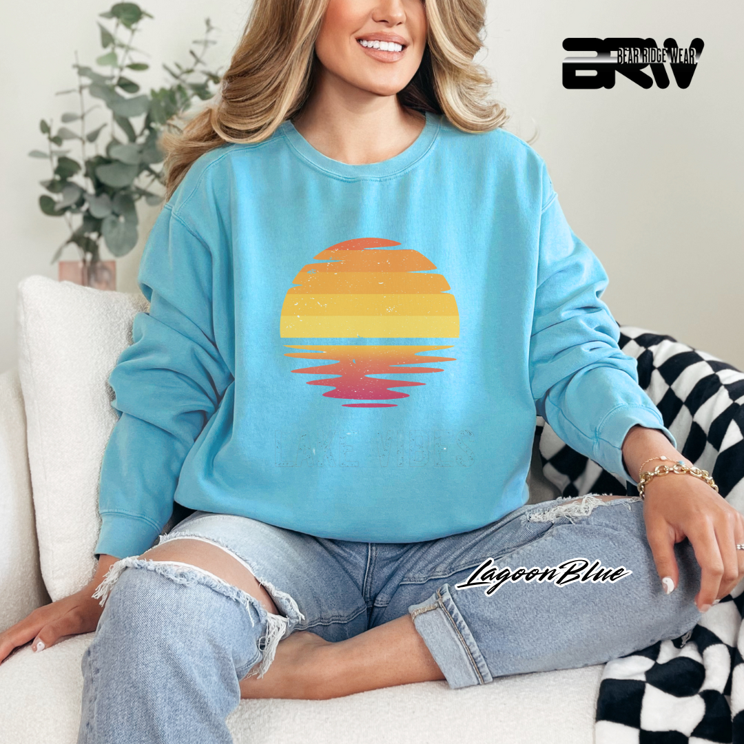 'Lake Vibes' Everyday Crewneck Sweatshirt