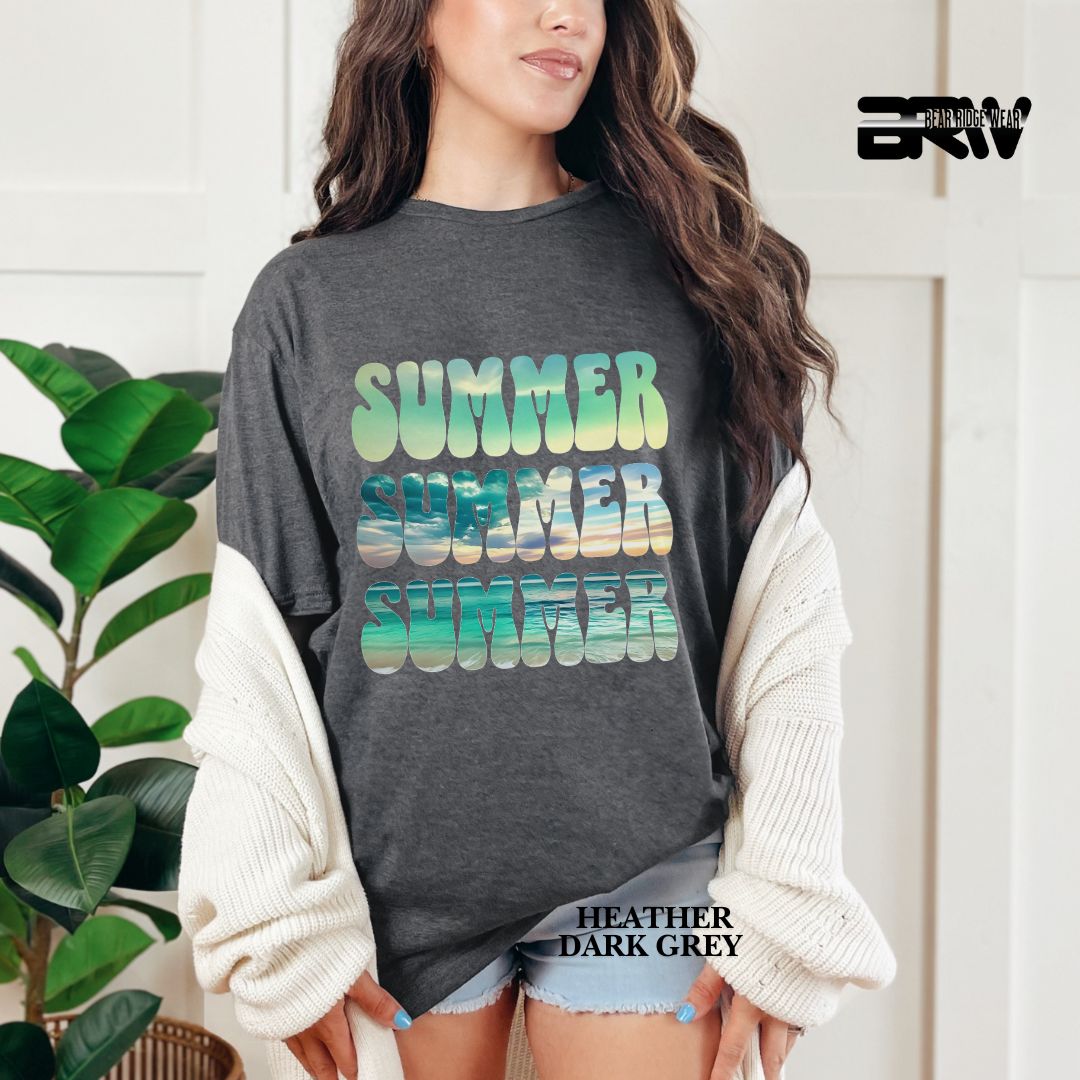 'Vibrant Summer Bubble Letter' 2 Summer Tee