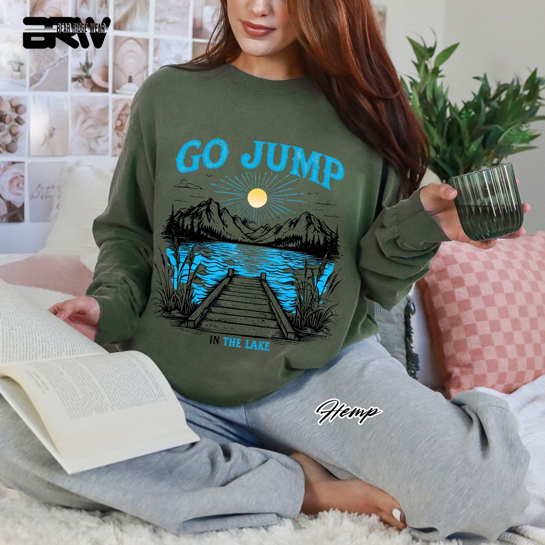 'Go Jump In The Lake' Summer Long Sleeve Tee