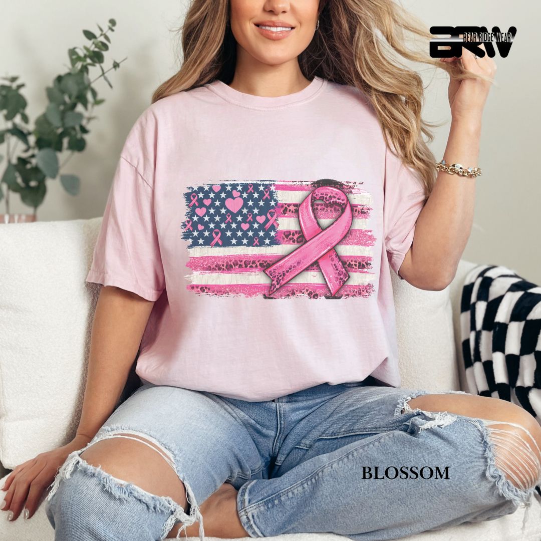 Breast Cancer-Flag - Awareness Tee