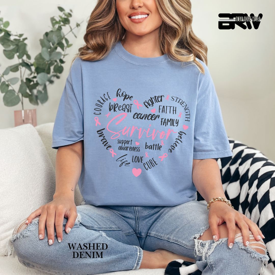 Survivor Heart- Awareness Tee