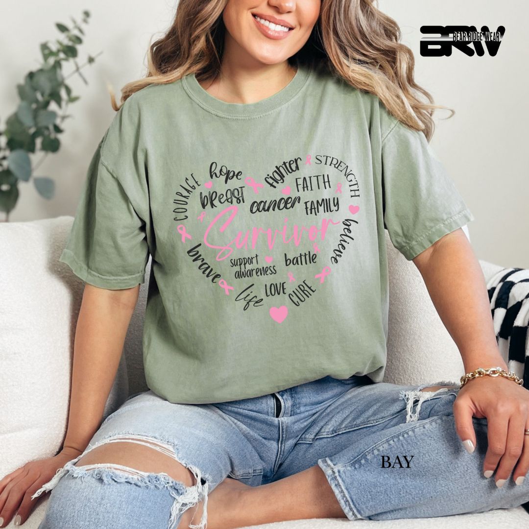 Survivor Heart- Awareness Tee