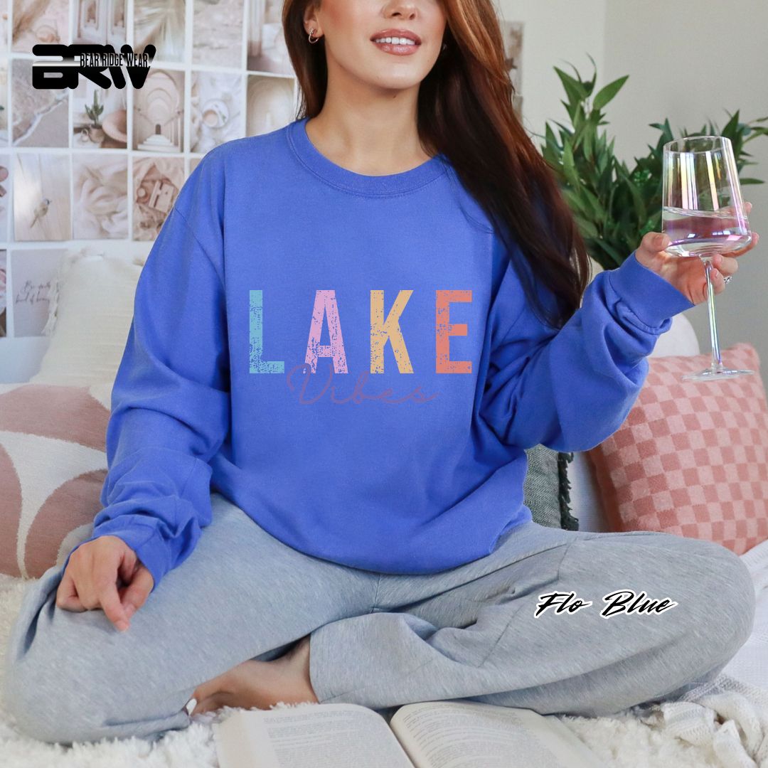 'Lake Vibes' Summer Long Sleeve Tee