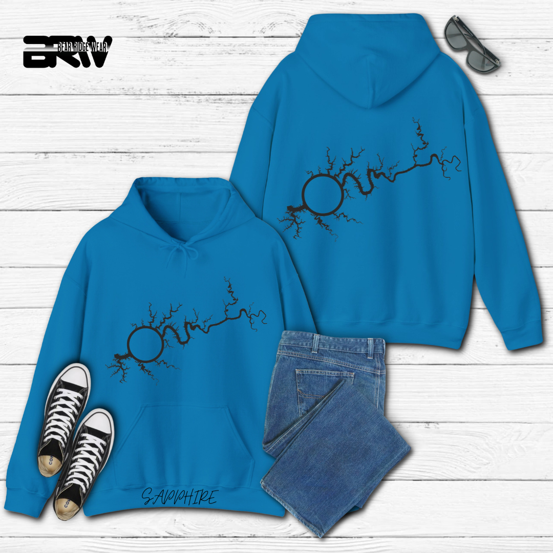 "Map of Lake Cumberland" Hoodie