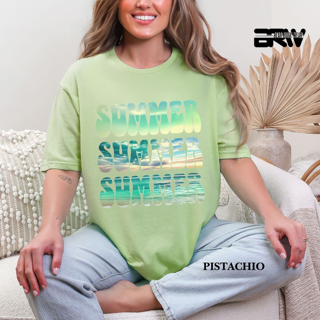 'Vibrant Summer Bubble Letter' 2 Summer Tee