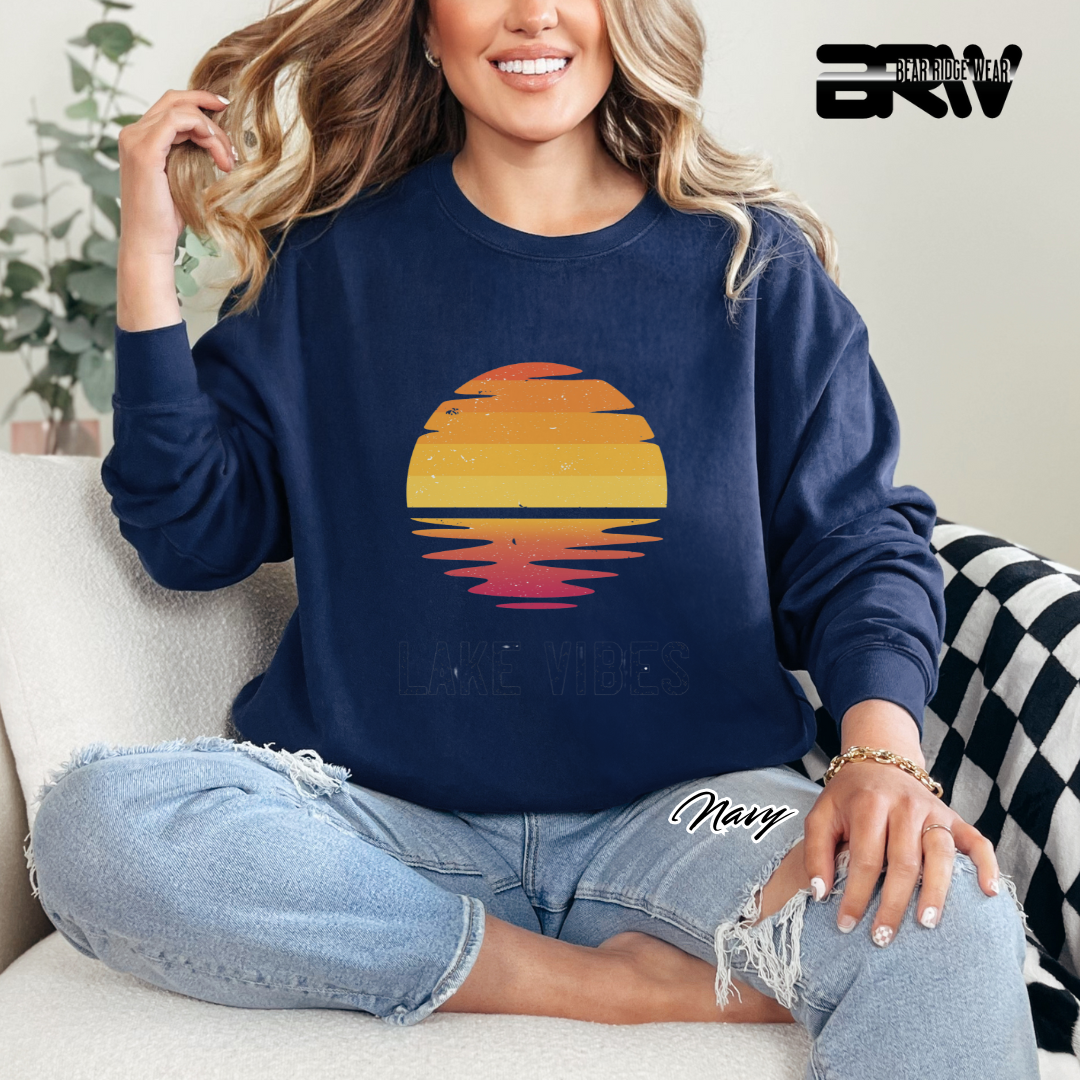 'Lake Vibes' Everyday Crewneck Sweatshirt