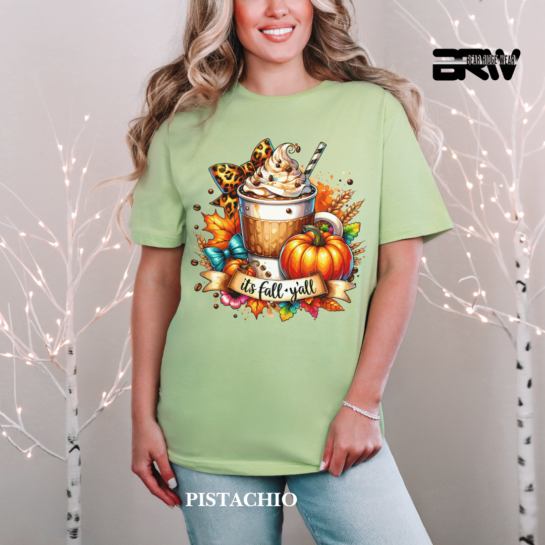 'Its Fall Yall Latte' 2 Fall Tee