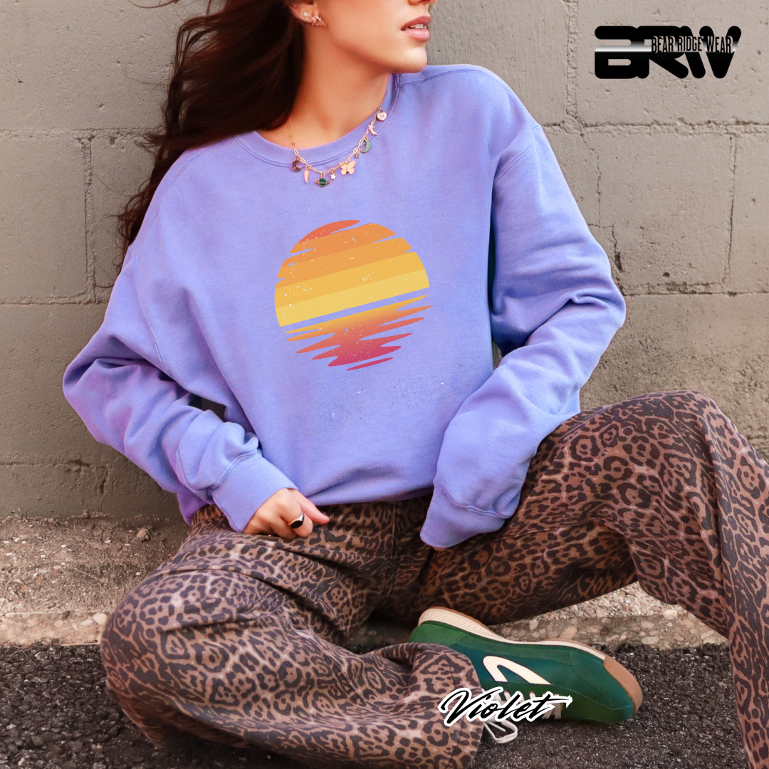 'Lake Vibes' Everyday Crewneck Sweatshirt