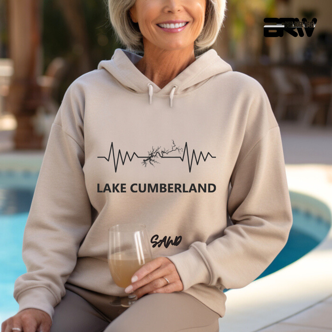 "Lake Cumberland Map" Hoodie