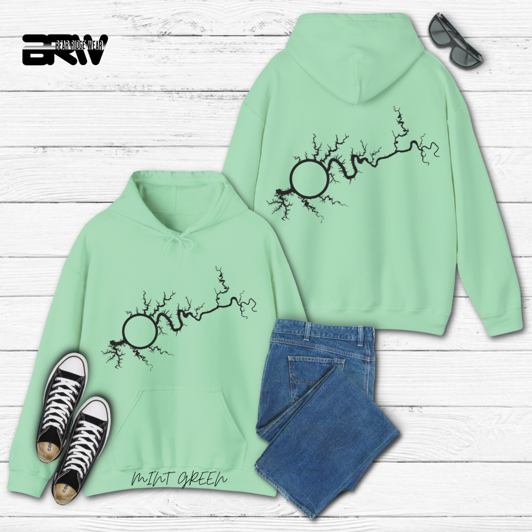 "Map of Lake Cumberland" Hoodie
