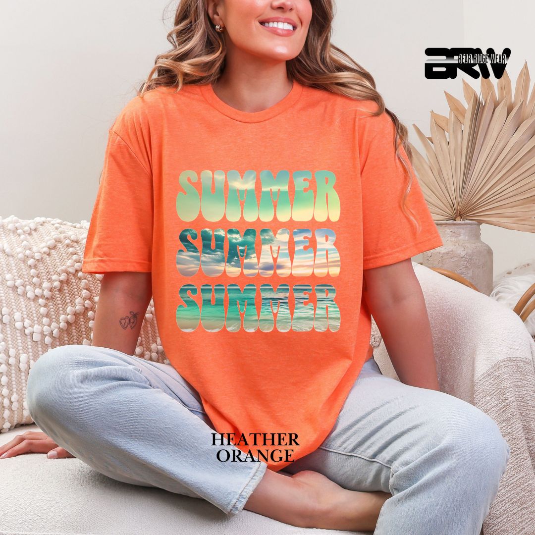 'Vibrant Summer Bubble Letter' 2 Summer Tee