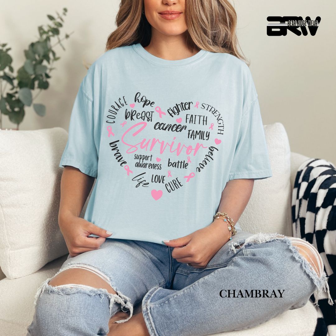 Survivor Heart- Awareness Tee