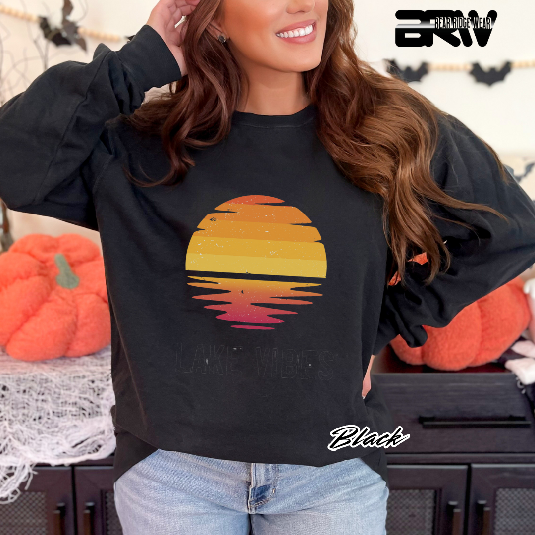 'Lake Vibes' Everyday Crewneck Sweatshirt