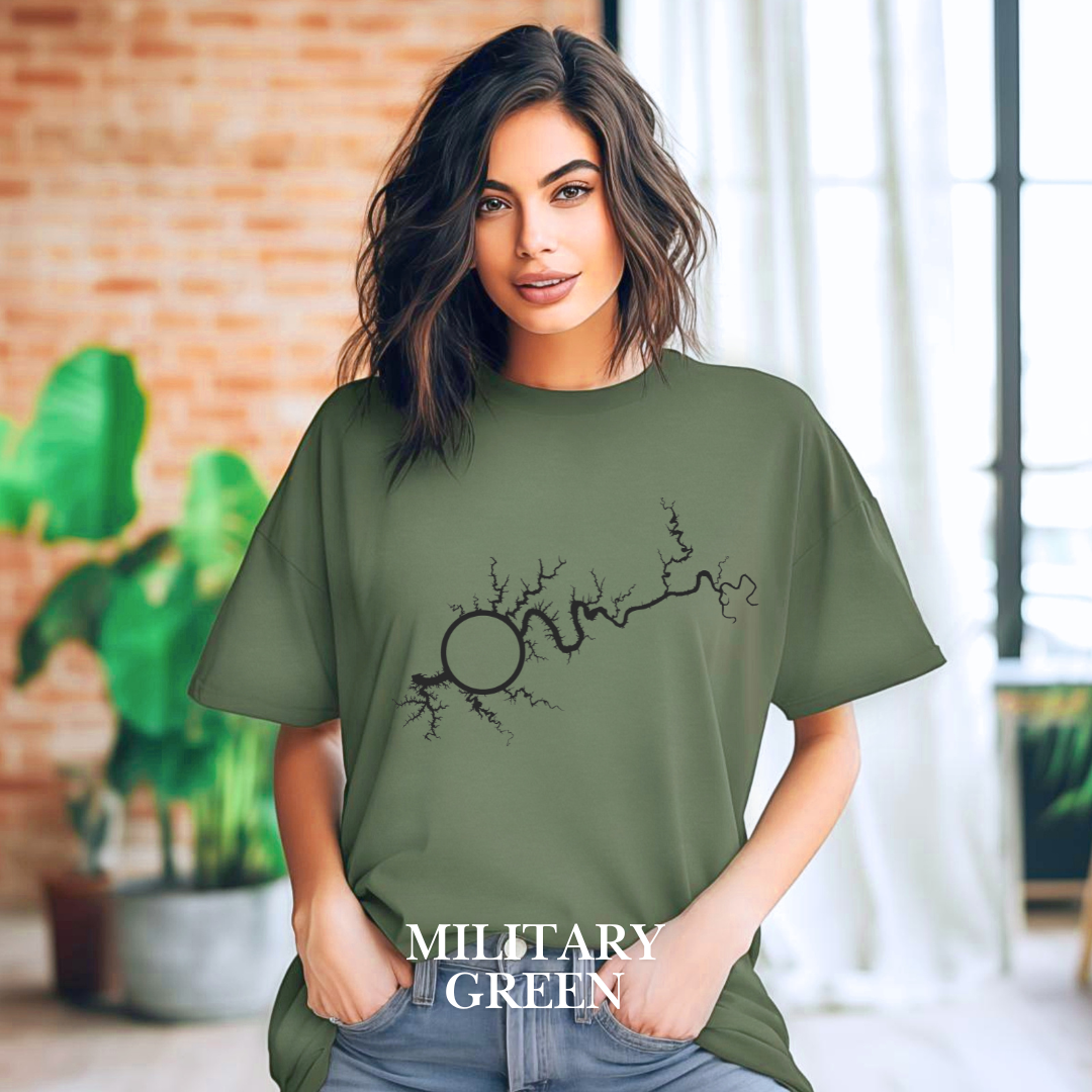 "Map of Lake Cumberland" Tee