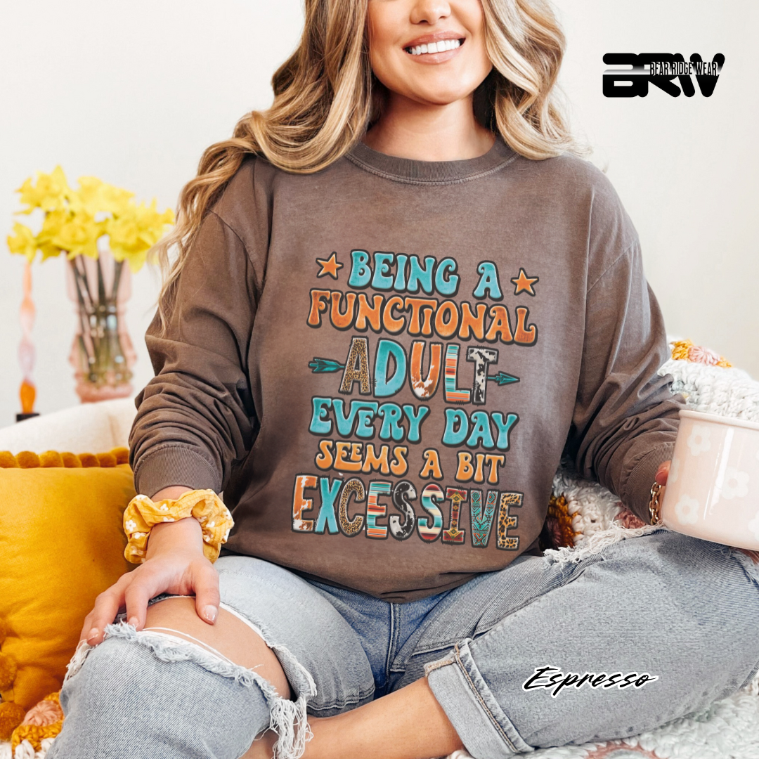 'Functional Adult' Long-Sleeve Tee