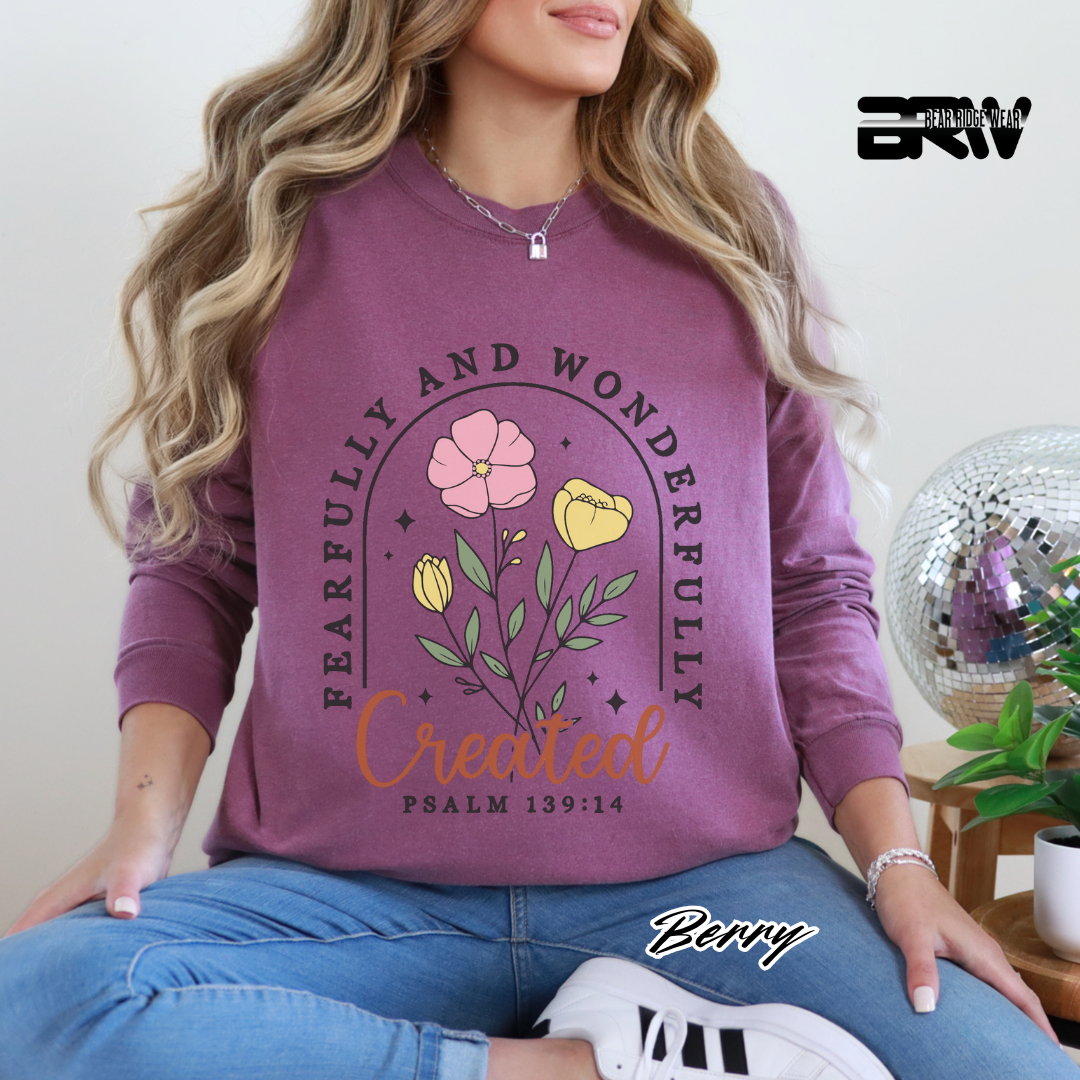 'Fearfully and Wonderfully Created' Long-Sleeve Tee