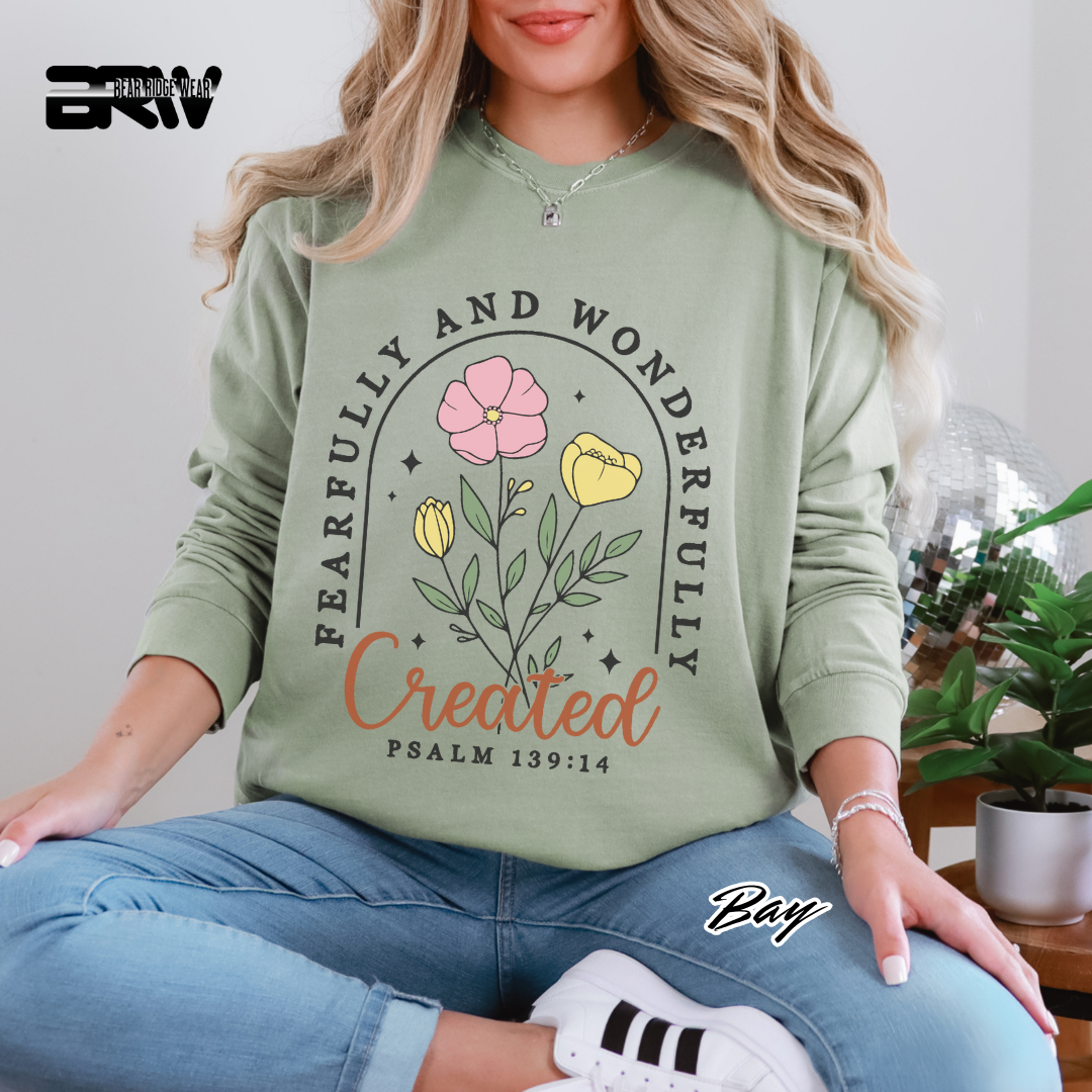 'Fearfully and Wonderfully Created' Long-Sleeve Tee