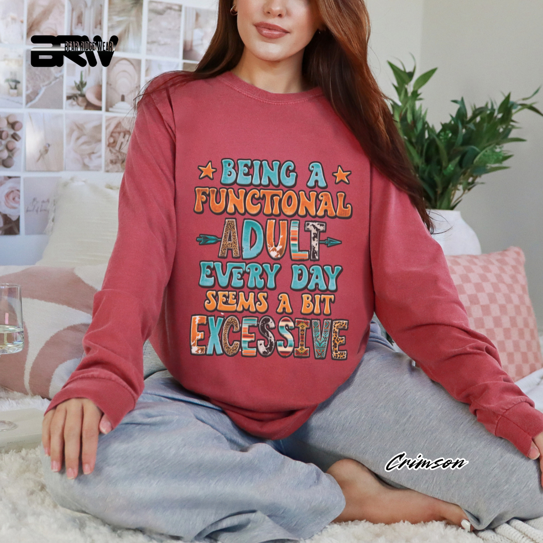 'Functional Adult' Long-Sleeve Tee