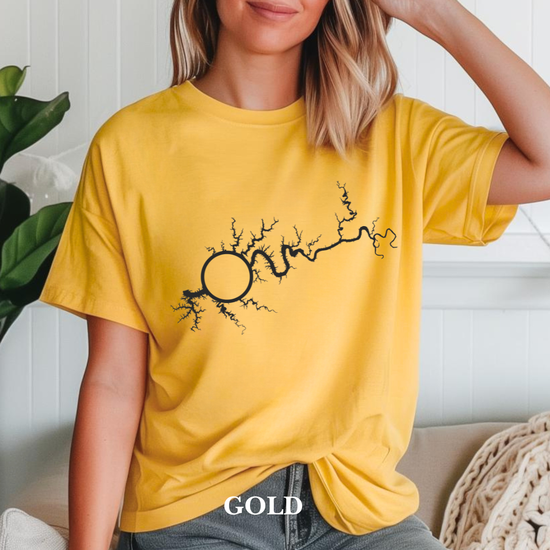 "Map of Lake Cumberland" Tee