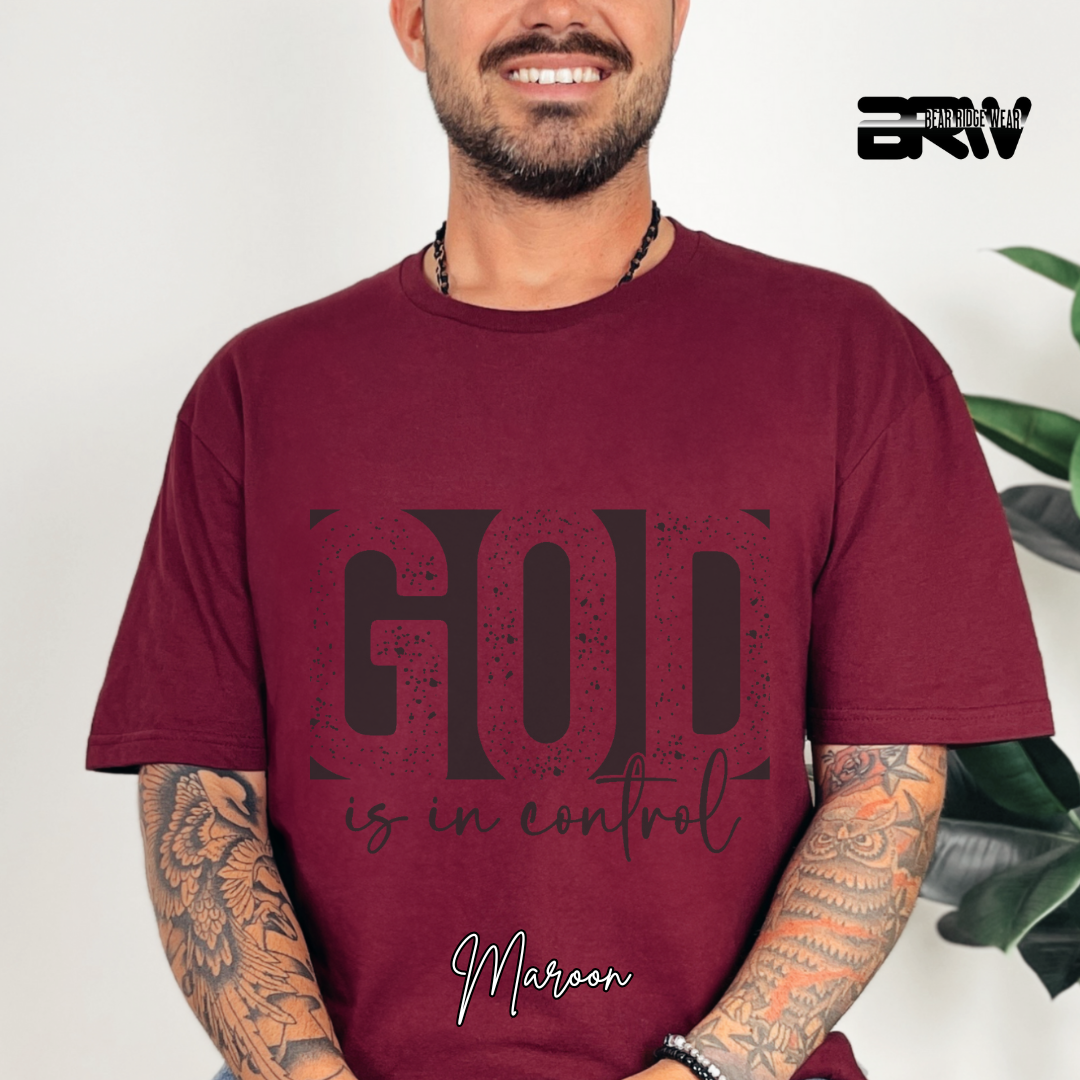 'God is in Control' Faith Tee