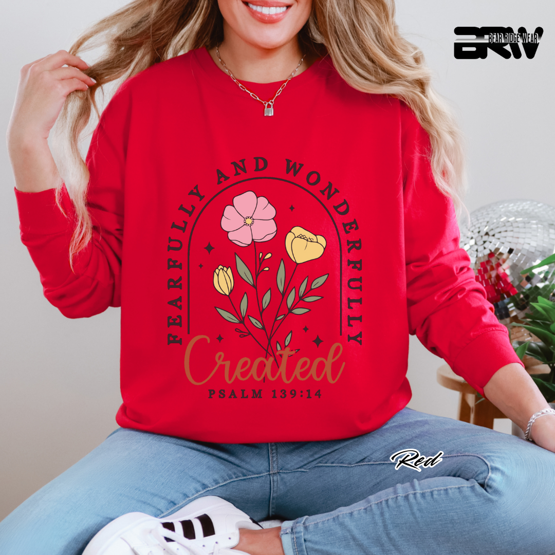 'Fearfully and Wonderfully Created' Long-Sleeve Tee
