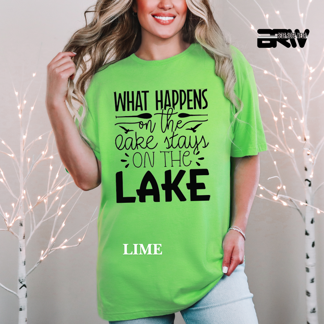 "What Happens On The Lake" Tee