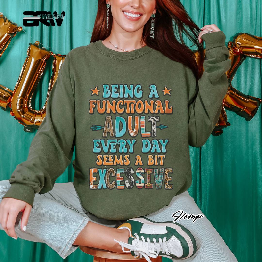 'Functional Adult' Long-Sleeve Tee