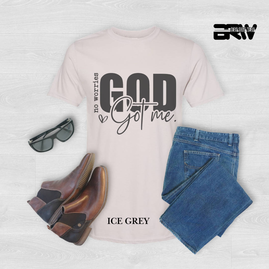 'No Worries God Got Me' Faith Tee