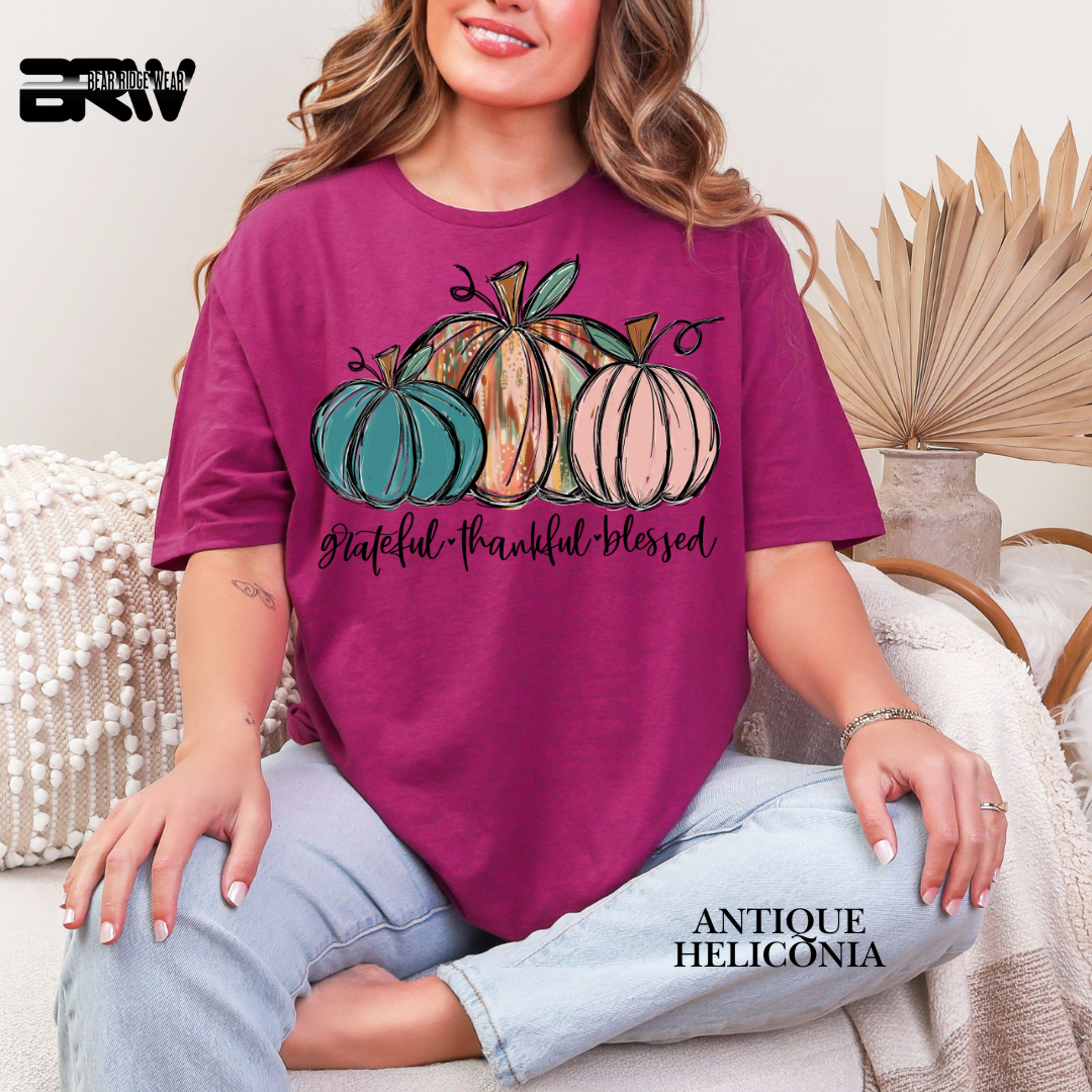 'Grateful Thankful Blessed' Fall Tee