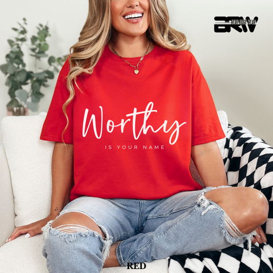 'Worthy Is Your Name' White Faith Tee