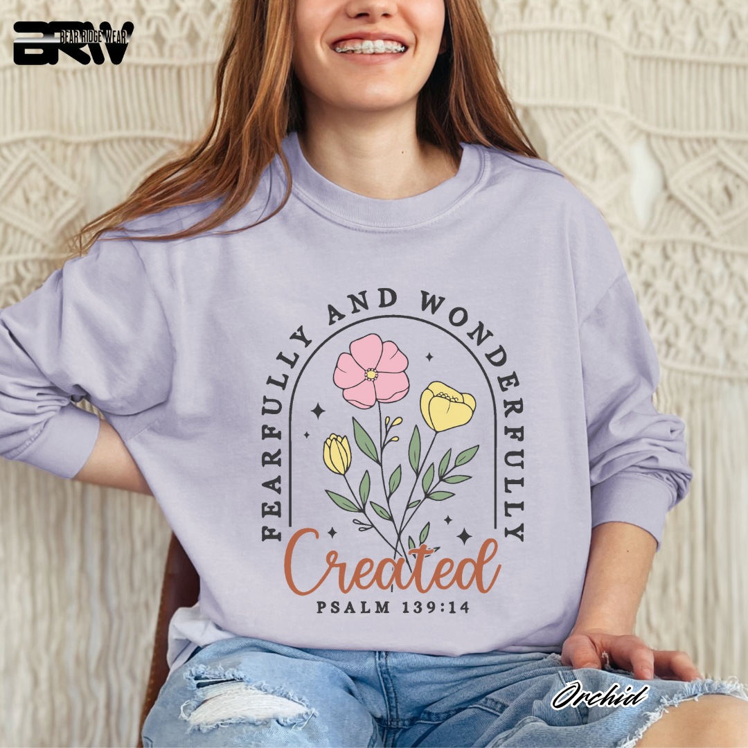 'Fearfully and Wonderfully Created' Long-Sleeve Tee