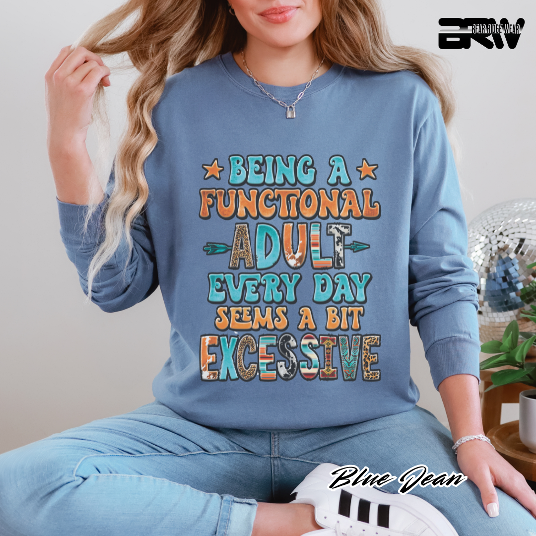 'Functional Adult' Long-Sleeve Tee