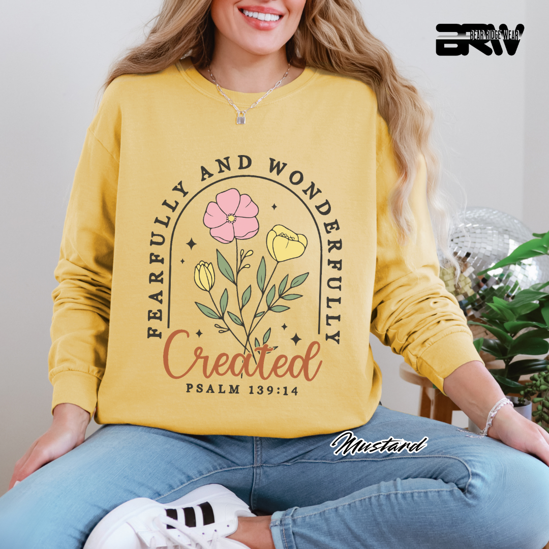 'Fearfully and Wonderfully Created' Long-Sleeve Tee