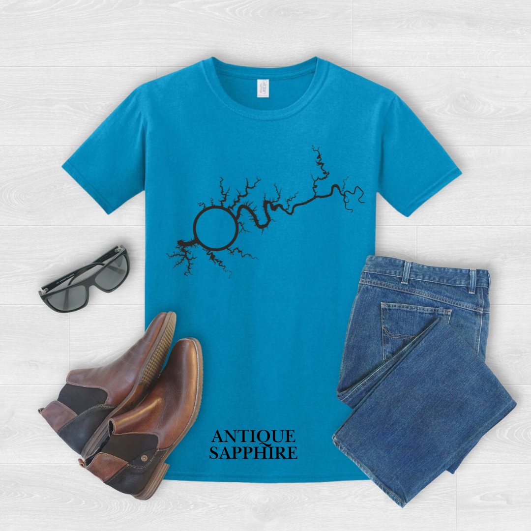 "Map of Lake Cumberland" Tee