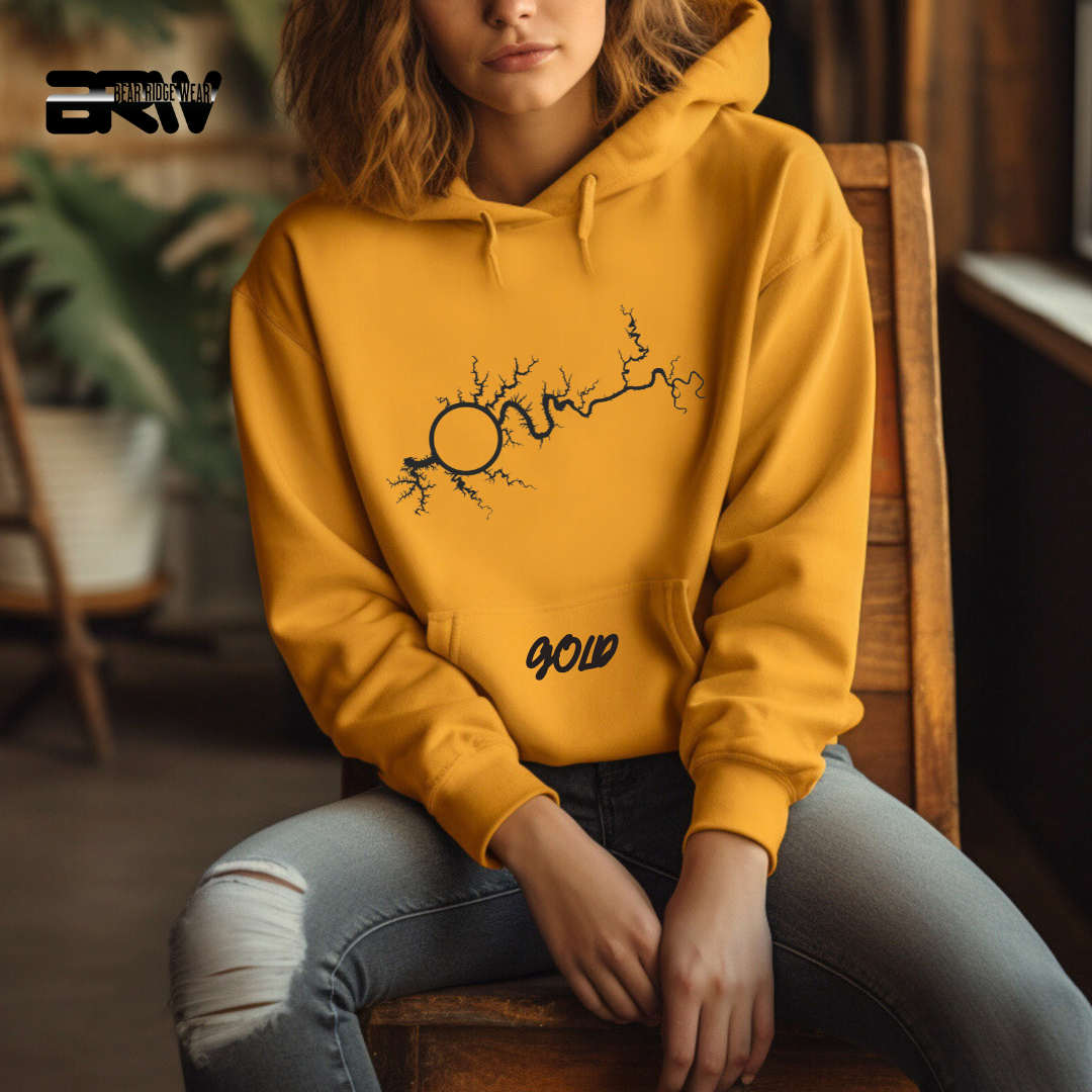 "Map of Lake Cumberland" Hoodie