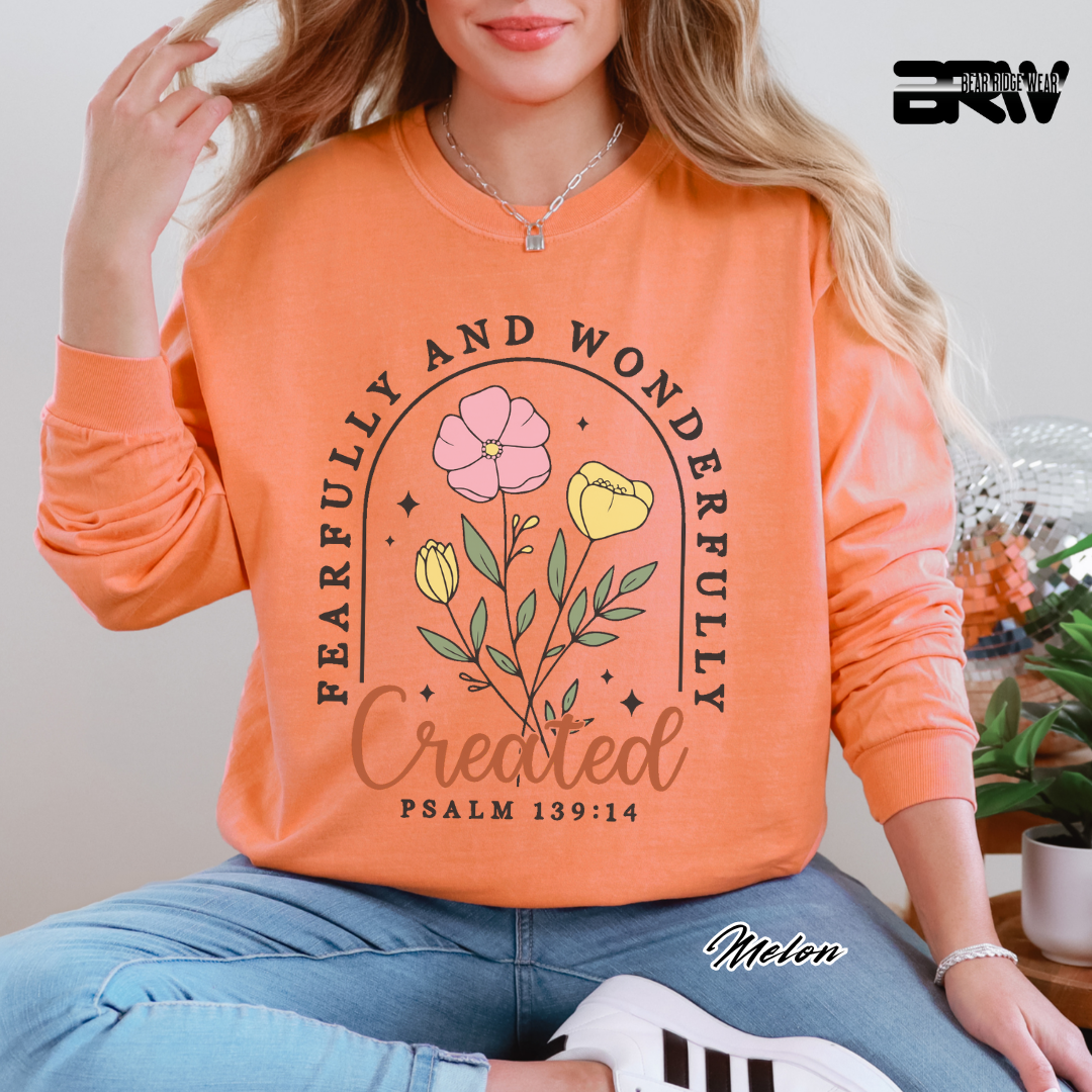 'Fearfully and Wonderfully Created' Long-Sleeve Tee