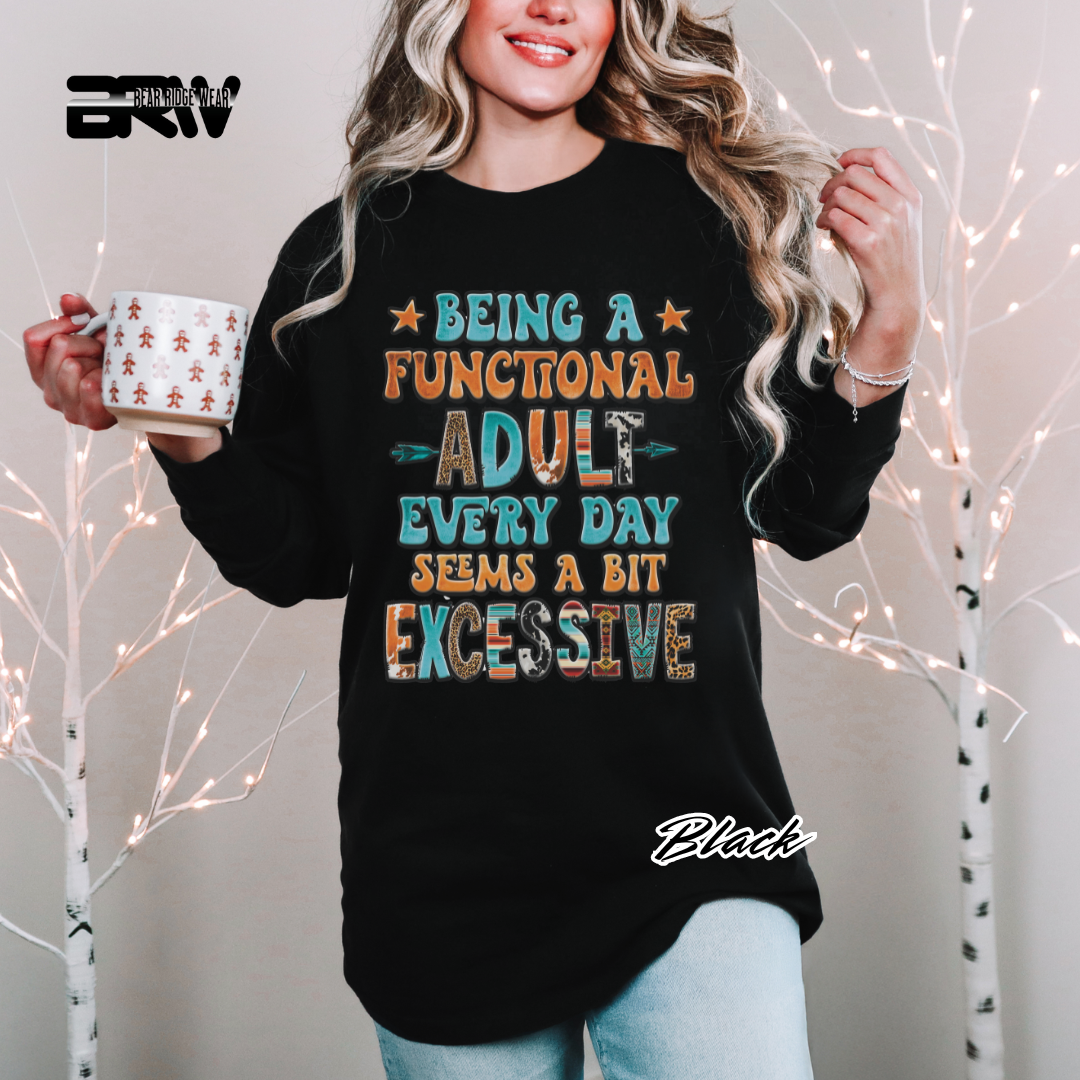 'Functional Adult' Long-Sleeve Tee