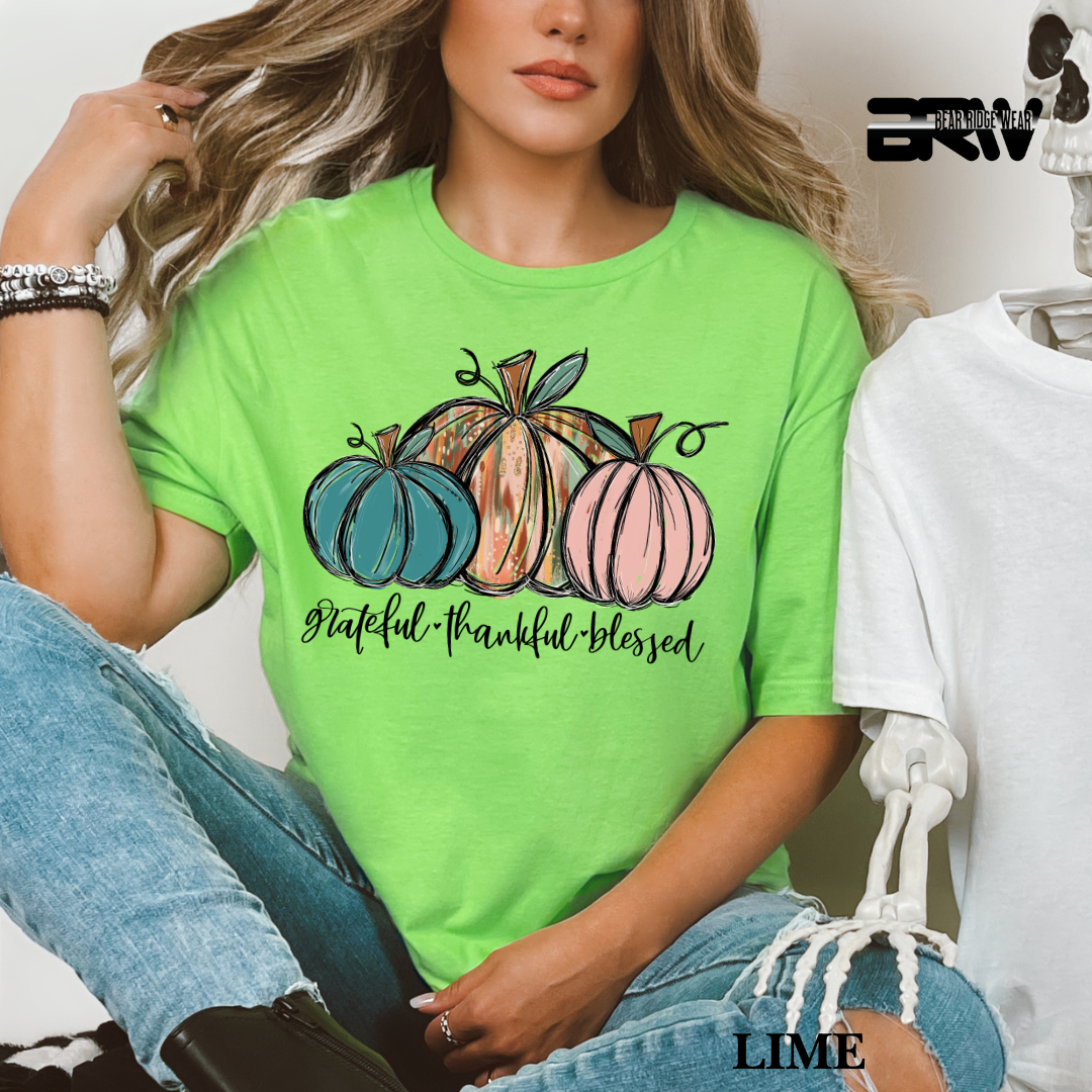 'Grateful Thankful Blessed' Fall Tee