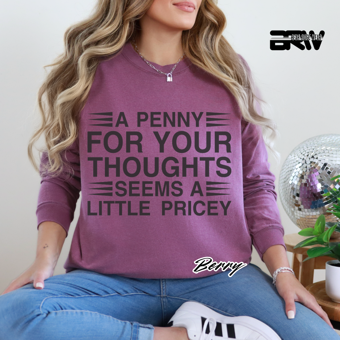 'A penny for your thoughts' Long-Sleeve Tee