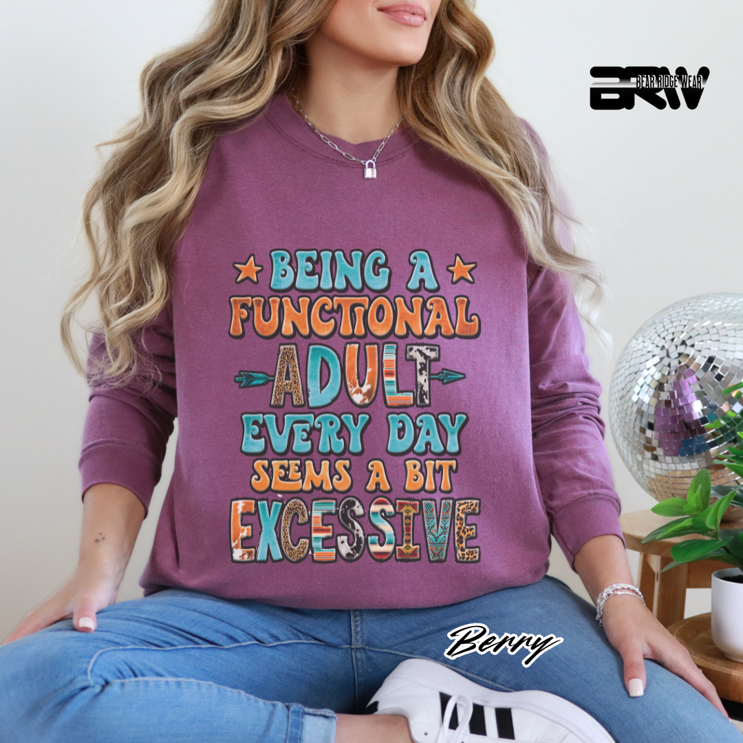 'Functional Adult' Long-Sleeve Tee