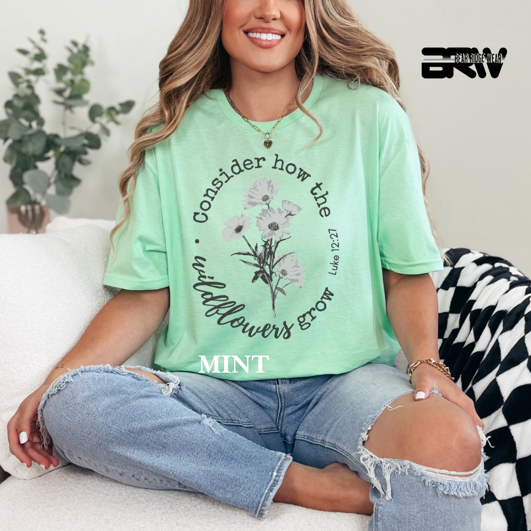 'Consider How the Wild Flowers Grow' Tee