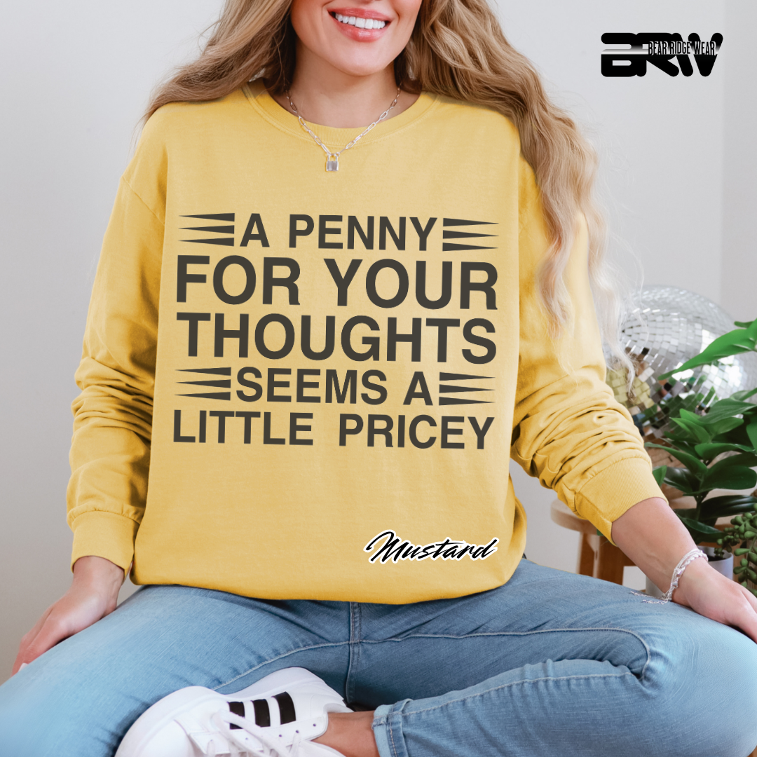 'A penny for your thoughts' Long-Sleeve Tee