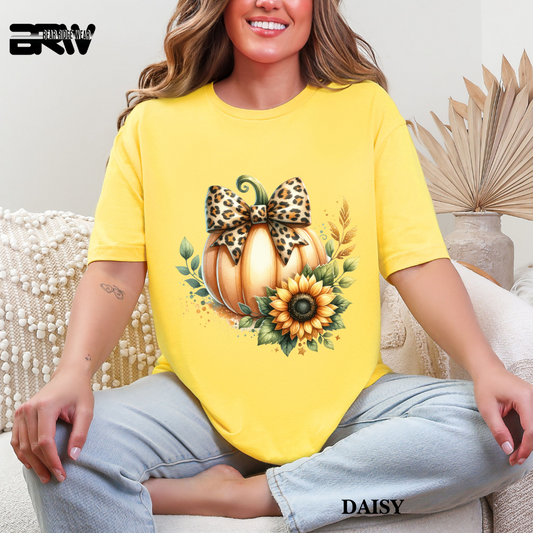"Pumpkin and Sunflower" Autumn Tee