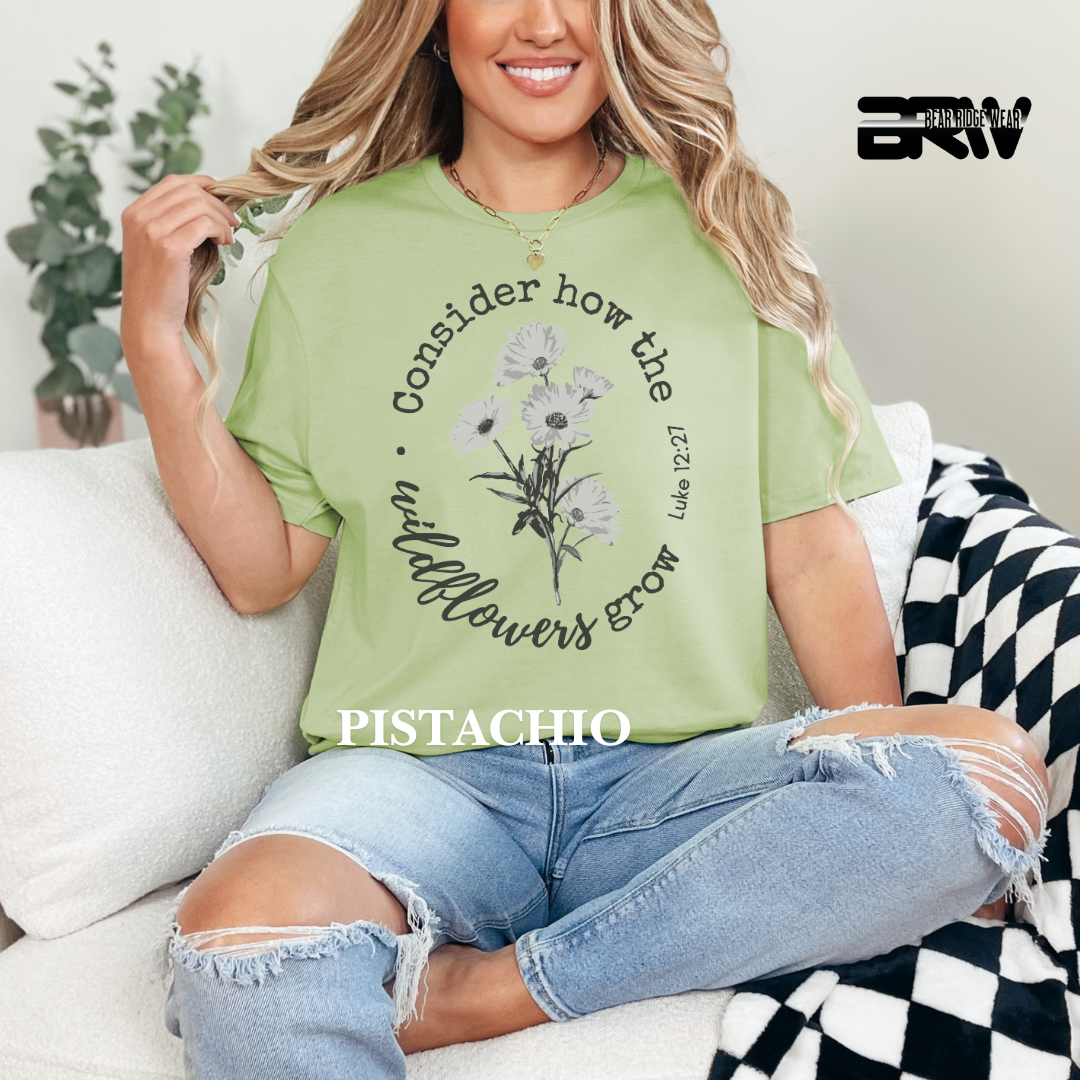 'Consider How the Wild Flowers Grow' Tee