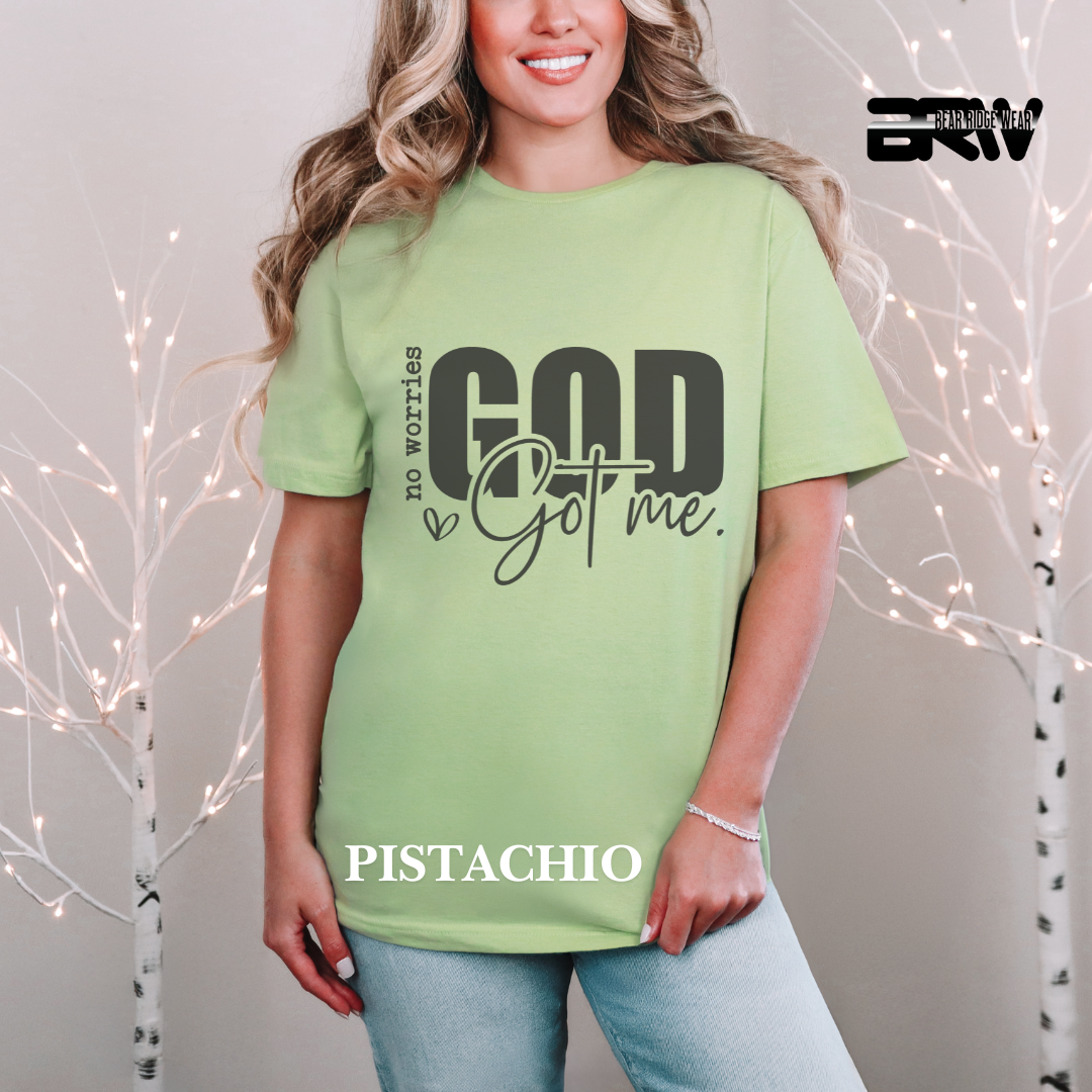 'No Worries God Got Me' Faith Tee