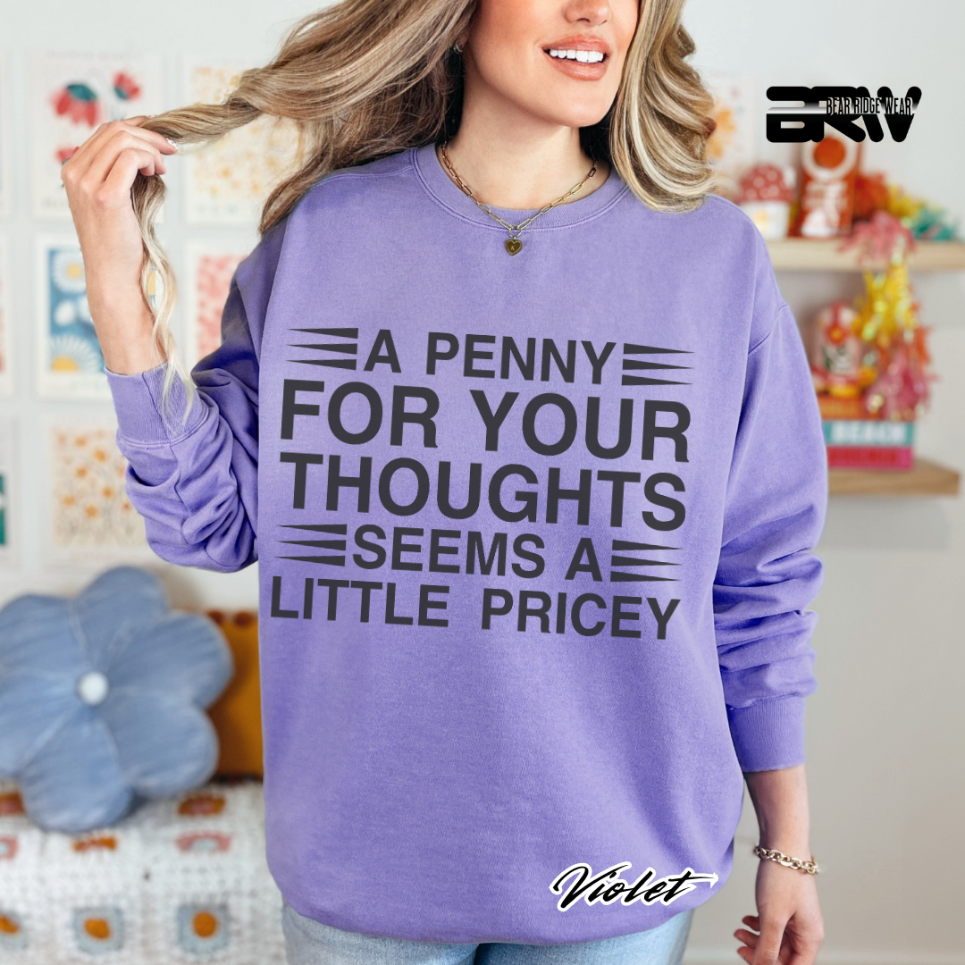 'A penny for your thoughts' Long-Sleeve Tee