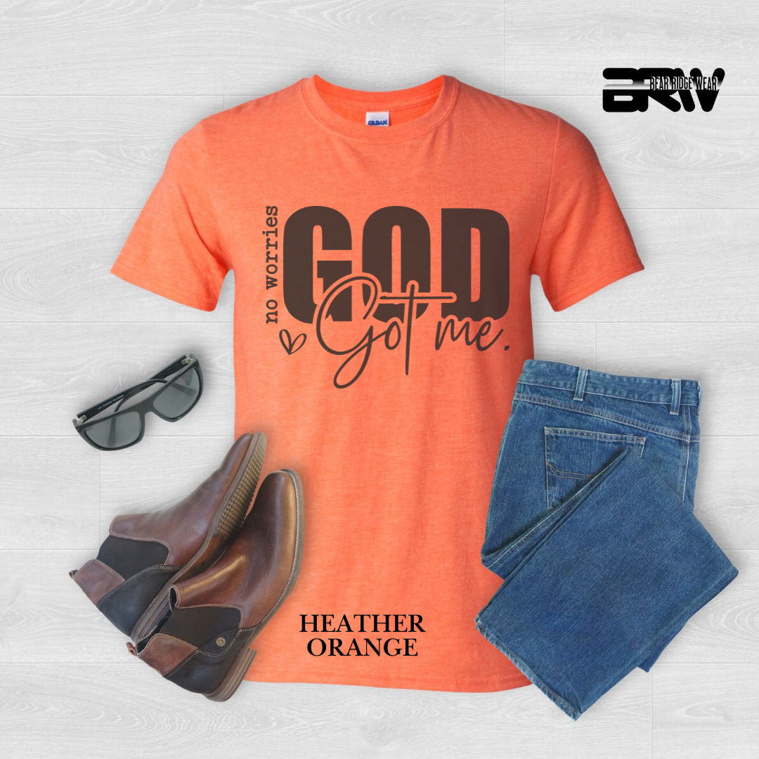'No Worries God Got Me' Faith Tee