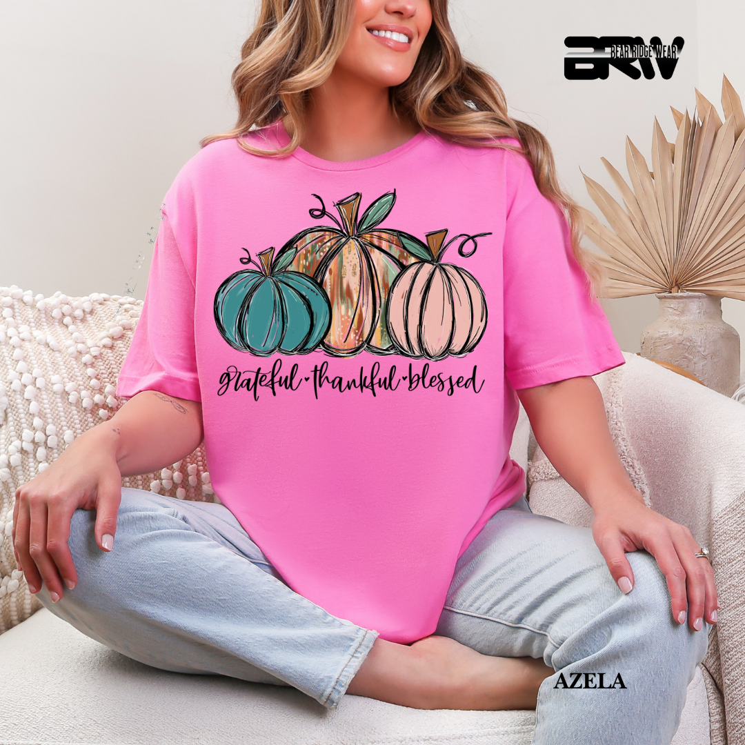 'Grateful Thankful Blessed' Fall Tee